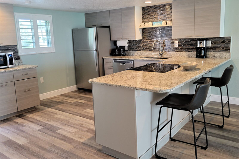 Renovated kitchen will all the conveniences of home