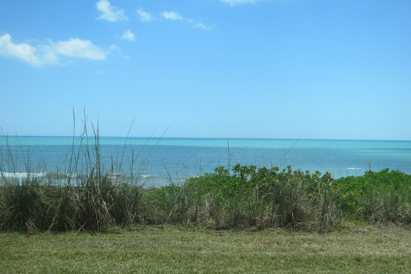 Ocean view from the paver brick patio