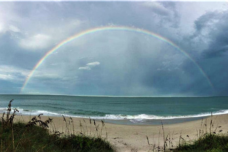 The rainbow after the storm