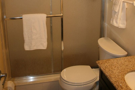 bathroom with walk in shower